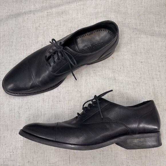 Cole Haan Other - Cole Haan Classic Cap‎ Toe Oxford Shoes Black Leather Lace Up Men's 10